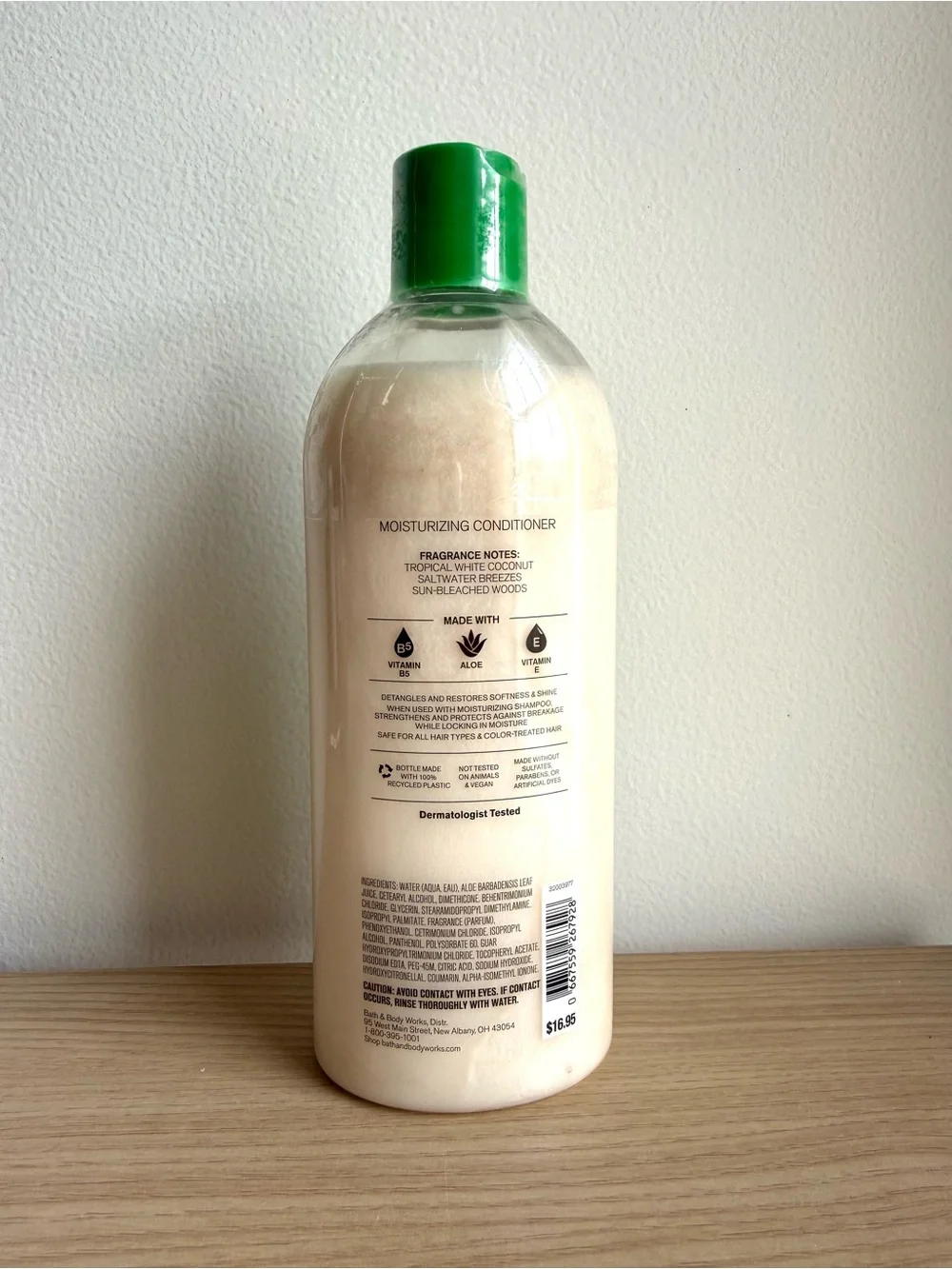 Bath & Body Works Waikiki Beach Coconut Moisturizing Conditioner 16 oz NEW